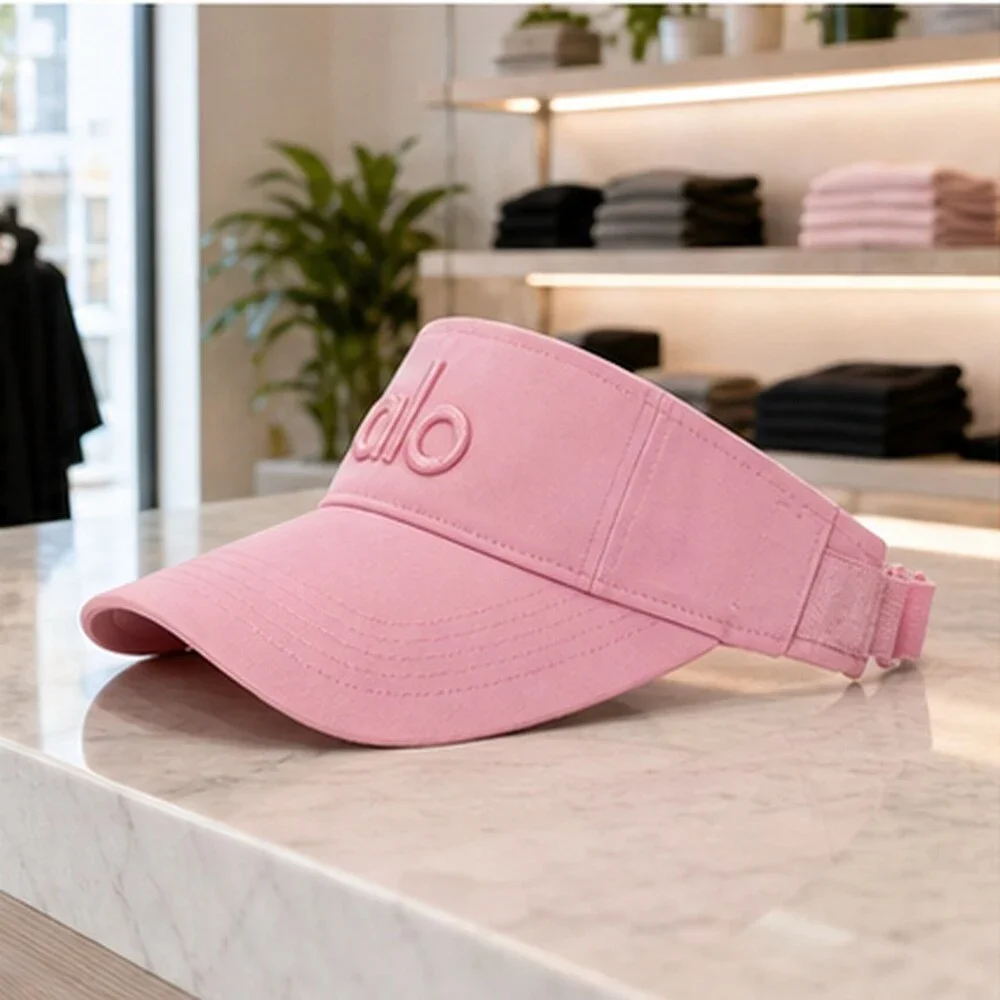 ALO Yoga Pink Tennis Open Top Visor Hat NWT